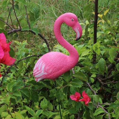 Outdoor Gardening Simulation Animal Ornaments Resin Flamingo Crafts Courtyard Garden Figurines Decoartion Villa Lawn Furnishings