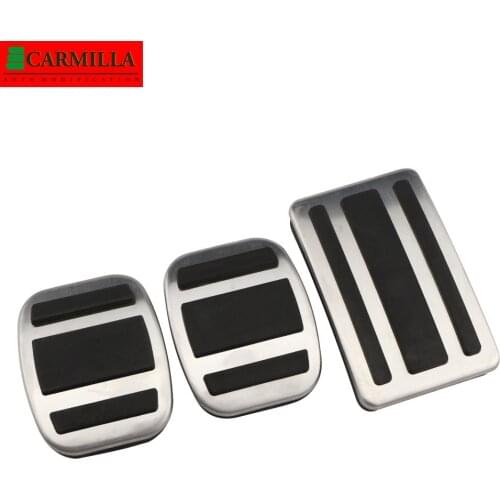 Carmilla Stainless Steel Car Pedals Protector for Peugeot 408 2010 - 2019 Accessories AT MT Pedal Protection Cover