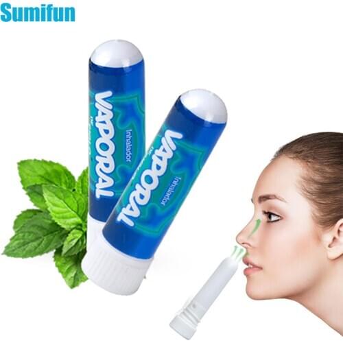 1-5 pcs Mint Nasal Inhaler 100% Original Allergic Rhinitis Cream Essential Oils Relieve Nose Itching Headache Refresh Ointment