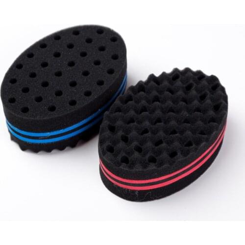 1Pcs Afro Wave Magic Hair Twist Braiders Dreads Twisting Locks Dreadlocks Curl Oval Double Sides Brush Sponge Tools