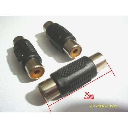 1000 pcs Audio Video Female to Female RCA Coupler Connector Adapter Joiner New