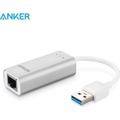 Anker USB 3.0 to Ethernet Adapter, USB 3.0 to Gigabit Ethernet Adapter, Aluminum Portable USB-A Adapter,and More