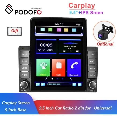 Podofo 2 Din Car Radio Audio Stereo Bluetooth Autoradio Multimedia Video Player Mobile Phone Interconnection Radio Tape Recorder