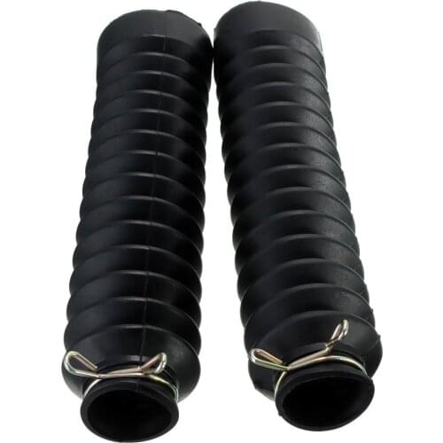 VODOOL 2pcs Black Universal Motorcycle Front Fork Cover Protector Shock Absorber Accessories Dust For Motorcross Off-road NEW