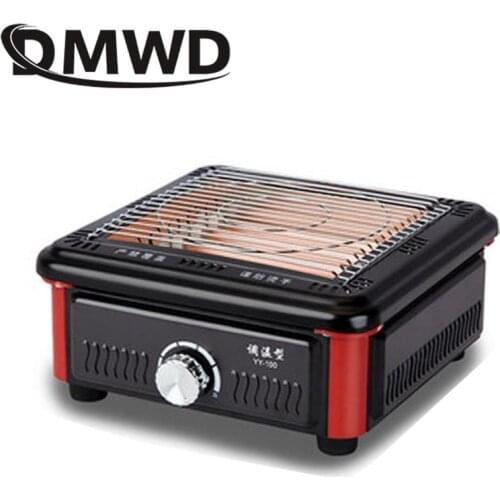 DMWD 220V Home Electric Heater Barbecue Type Warmer Fan BBQ Heating Quick-heat Roasting Stove Office Roast Foot Machince EU US