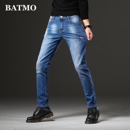 BATMO 2021 new arrival spring slim jeans,classica jeans ,pencil pants,S3250