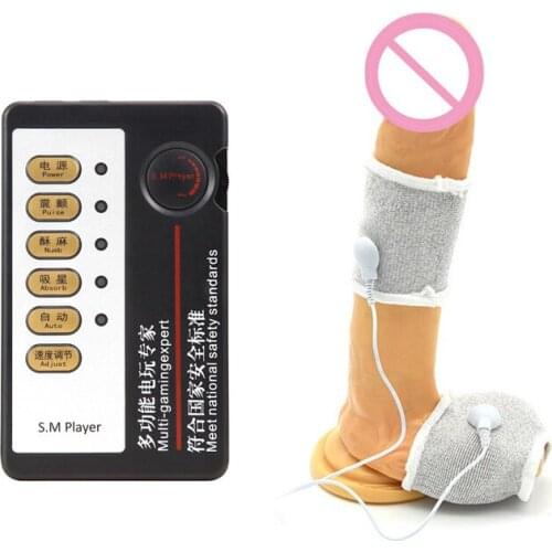 Electro Shock Penis Testis Stimulation cock rings ,Electric Shock penis sleeve Medical Theme Sex Toys For Men