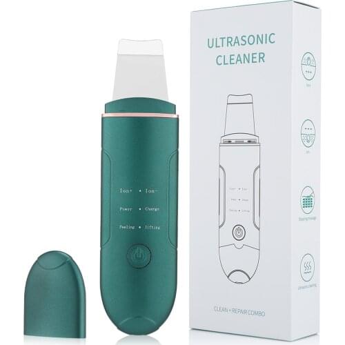 EMS Ultrasonic Cleaning Massager for Face Skin Care Acne Pore Blackheads Remover Cleaner Tool Scrubber Peeling Cavitation Device