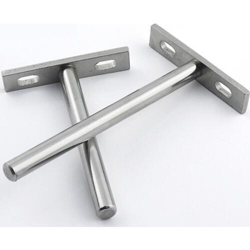 50pcs/lot 3"4"5" Bracket Heavy Support Wall Mounted Bench Table Hidden Floating Wall Shelf Bracket Furniture Hardware