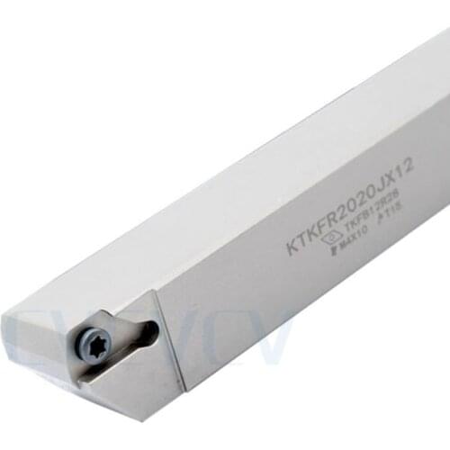 KTKFR1010JX12 B-KTKFL1212 KTKFR 1616JX16/2020 CNC Lathe External Cutting Groove Spring Steel Turning Tool Holder Use TKFB insert
