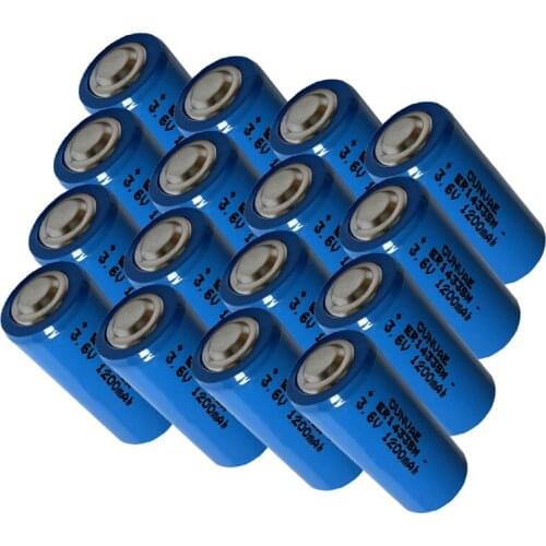 16PCS 2/3AA Size ER14335M 14335 3.6V LiSOCL2 Batteries High Magnification Energy Li-ion Instrument Battery for Smart Meter