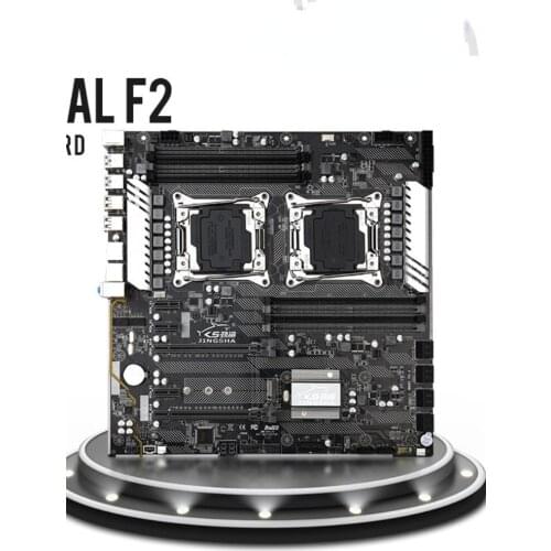 X99 Dual F2 Motherboard Intel Dual CPU Motherboard LGA 2011-3 E5 V3 DDR4 256GB USB3.0 M.2 NVME E-ATX Server Mainboard