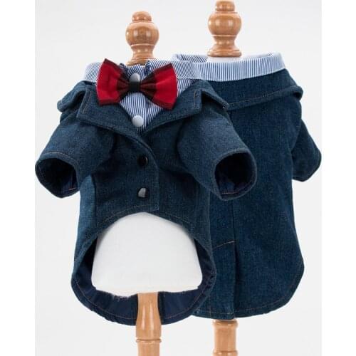 Cute Male Pet Dog Cat Clothes Prince Tuxedo Bow Tie Shirt Suit Chihuahua Yorkshire Poodle Bichon Pomeranian Schnauzer Costume