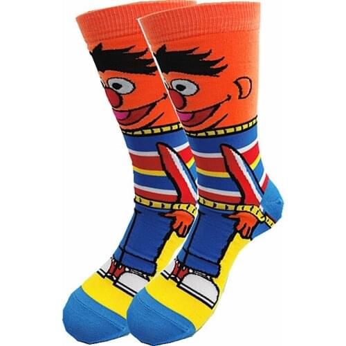 Cartoon Character Clown Men Socks Personalized Novelty Cosplay Leisure Skateboard Tube in Autumn and Winter