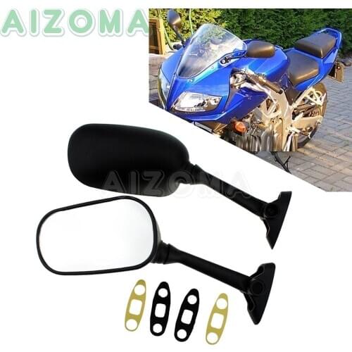 Pair Sport Motorcycle Mirror Oval Rearview Side Mirrors For Suzuki SV 650/1000 S 2003-2006 SV650 SV1000S GSXR1000 GSX-R1000