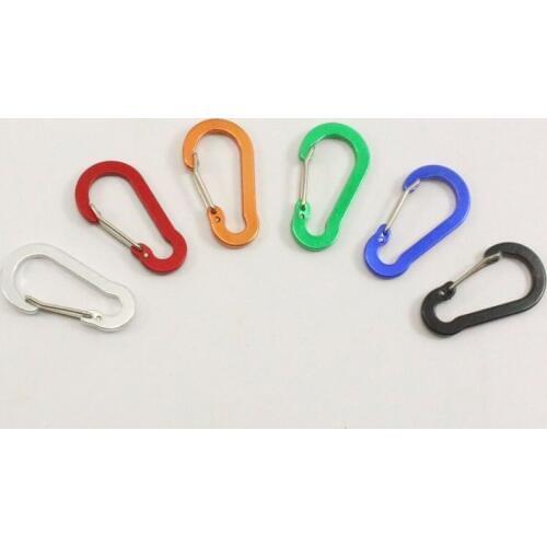 Portable Mini Spring Backpack Clasp Aluminum Alloy Climbing Carabiner Key Chain Keyring Camping Bottle Hook