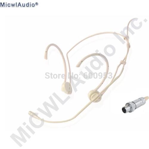 Professional Foldable Classical Cardioid Wireless Headset Microphone for MiPro System Stage Performance Mics mini xlr 4Pin lock