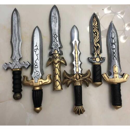 Halloween Cosplay Prop 32cm Cosplay 7 Styles Dagger Sword Weapon Prop Role Play PU Weapon Kids Role Play Gift