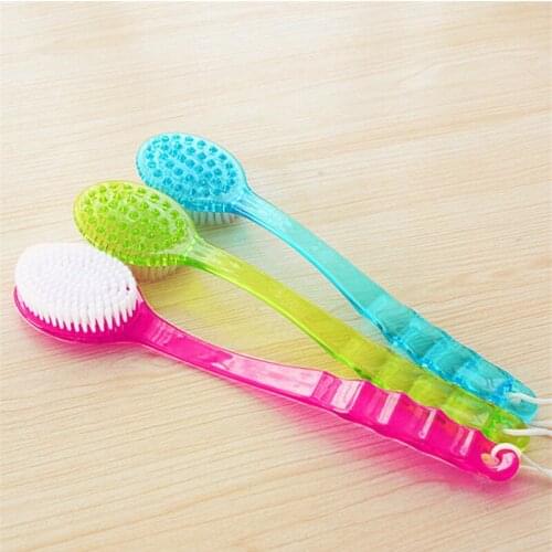 Bath Brush Back Body Bath Shower Sponge Scrubber Brushes With Handle Exfoliating Scrub Skin Massager Exfoliation Bathroom Brush