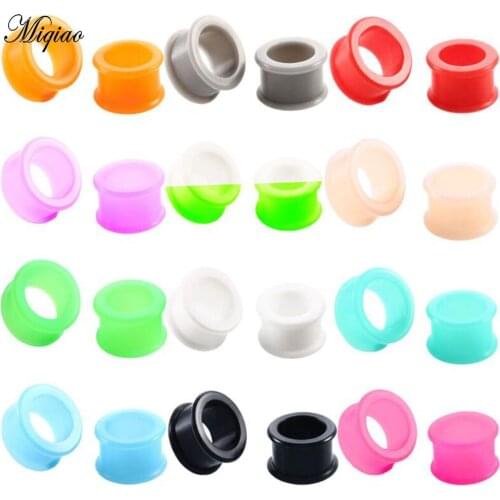 Miqiao Silicone auricle 12 pairs of mixed color ear expansion European and American puncture jewelry