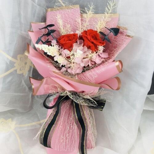 Rose Eternelle Gift Box Dried Flower Real Flower Valentines Day Gift Creative Preserved Flower Wholesale Wedding Bouquet