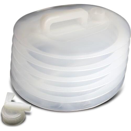 RV Outdoor Shrink Bucket Folding Bucket 15L Food grade PE material can be filled with drinking water