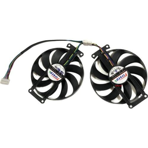 2Pcs/Set FDC10H12S9-C DC12V 0.50AMP 4PIN Graphics Card Fans RTX2060 GPU Cooler For ASUS DUAL RTX2060 O6G EVO Cooling