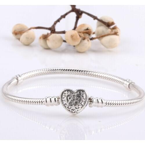 Heart-shaped vintage bracelet Panjia heart-shaped bracelet female heart-shaped Original Bracelet for Women Gift