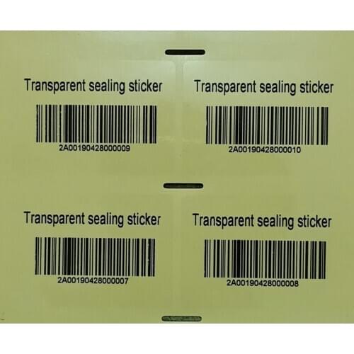 100 pieces 5.0 * 3.5cm blank square round PVC special seal transparent label oval label color printing box carton sticker