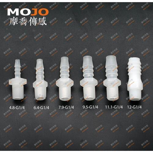 2020 Free shipping!!(100pcs/Lots) MJ-7.9-G1/4 straight-through joint 7.9mm to G1/4" male thread connector pipe fitting