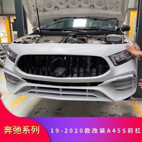 2021 Suitable For Benz Mercedes A-class A200l A180l A220l A35l Refitting A45s Front Bar Surround the Rear Lip and Tail Throat of