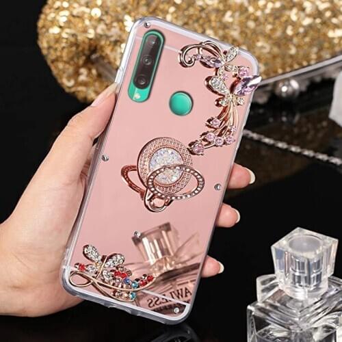 Ring Holder Phone Case For Huawei Mate 20 30 P30 P20 P40 Lite E Pro Cases P Smart Z Plus 2019 Luxury Glitter Rhinestone Cover