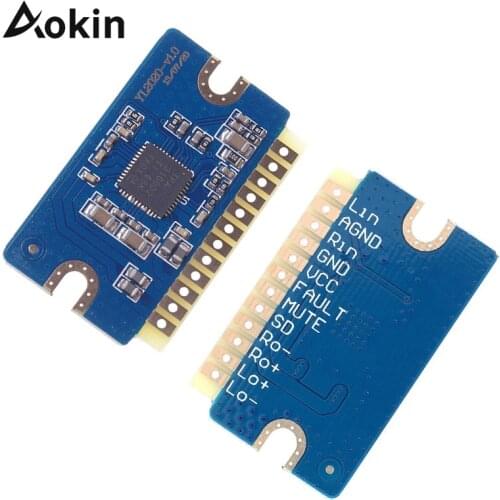 For YL2020 2X20W 12V 24V Mini Stereo Audio Amplifier Board Dual Channel AMP Module Amplifier Module V1.0 Dual Channel Class