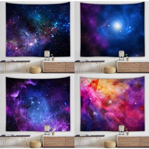 Galaxy Tapestry Space Wall Tapestry for Wall Decoration Fabric Stars Tapestries In The Universe Polyester Hanging Wall Tapestry