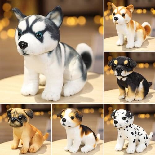 Simulation Shiba Inu Puppy Plush Toy Stuffed Husky Akita Dog Plush Pillow Cute Pet Baby Dolls Birthday Gifts Creative Home Decor