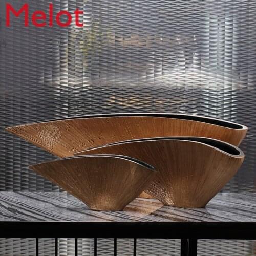 Chinese Creative High-End Vase Decoration Living Room Flower Arrangement and Flowerpot Desktop Artwork Soft Decoration
