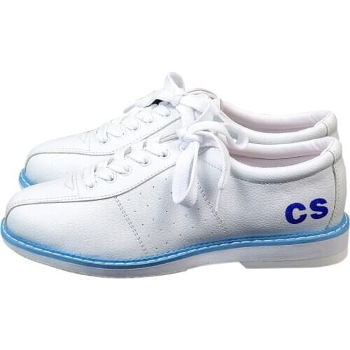White Bowling Shoes For Men Women Sports Beginners Bowling Sneakers Unisex Breathable Right Hand Non-slip Sole Shoes All Size