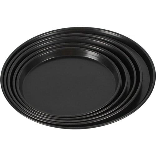 9/10/11/12/14 Inch Round Baking Tray Toast Bread Pizza Mold Carbon Steel Cake Bakeware Nonstick Bread Pan DIY Pastry Baking Tool