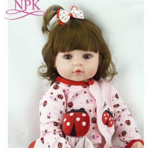 NPK 60cm very big 6-9Month reborn tollder doll Lifelike newborn Baby Bonecas Bebe kid toy girl silicone reborn baby dolls