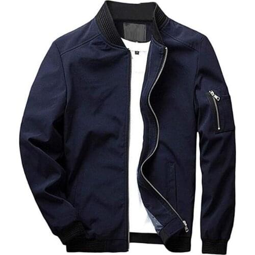 Brand New Jacket Men Casual Spring Autumn Slim Fit Softshell Flight Bomber Jackets Mens O-Neck Lightweight Coats 5XL Clothes