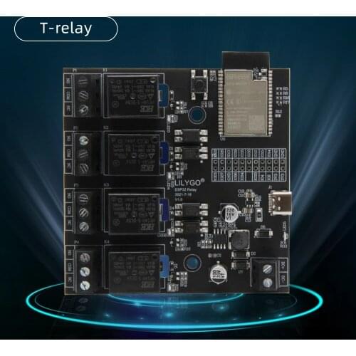 LILYGO® TTGO T-Relay ESP32 Chip DC 5V 4 Groups Relay 4MB Flash IoT Relay Suport WiFi Bluetooth