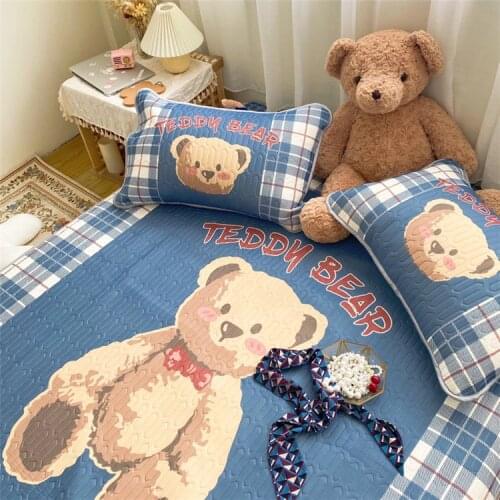 Washable Summer Quilting Latex Bed Mat Set with Pillowcase Home Anti-Skid Cool Cozy Sleeping Mat Queen Size Folding Bed Pad