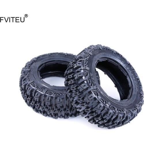FVITEU Rubber Front Knobby Tire set Fit 1/5 HPI Baja 5T Rovan King Motor