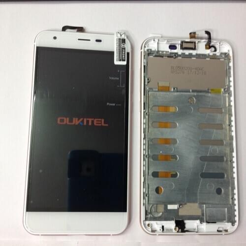 New Original Touch Screen + LCD Display With Frame Digitizer Assembly Replacement Parts Accessory For OUKITEL K7000