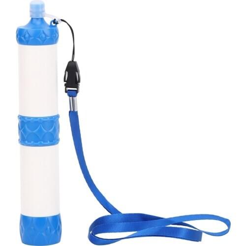 ABS Food Grade Plastic Outdoor Water Purification Straw Portable Filter Sucker Emergency Direct Drinking for Hiking Camping