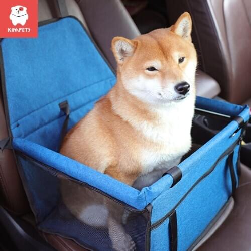 Kimpets Pet Dog Carrier Car Seat Cover Pad Carry House Cat Puppy Bag Car Travel Folding Hammock Waterproof Dog Bag Basket Pet