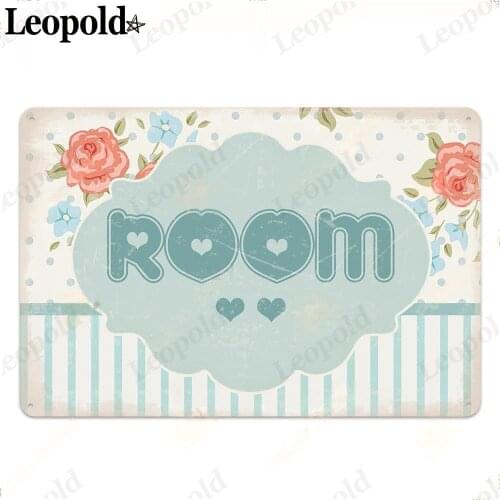 Simple Metal Tin Plate Sweet House Letter Poster Tin Plate Club Family Decoration 20X30Cm