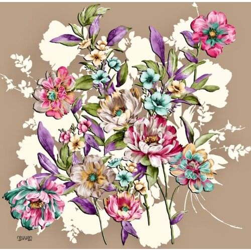 REYYAN SILK TEXTURED OYALIK WRITING PATTERN-16293-RENK-09