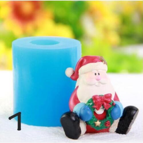Tree doll Christmas Silicone molds soap mold handmade soap molds silica gel die Christmas Aroma stone moulds candle mould