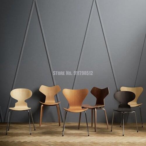 Nordic dining chair light luxury minimalist designer ant chair home medieval makeup chair restaurant hotel computer chair backre